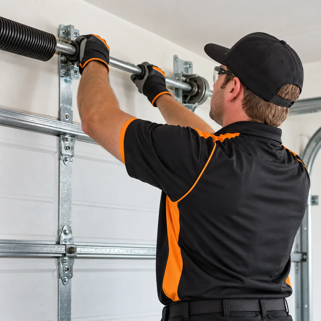 Garage door spring replacement in Leander TX